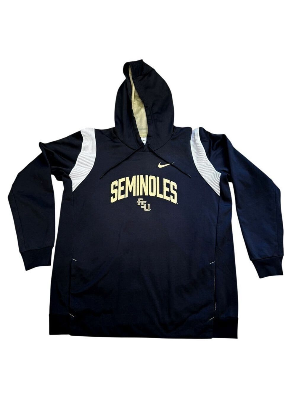 Nike Men's XL Florida State Seminoles FSU On Field Therma Fit Hoodie Black 2022